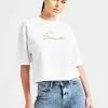 SikSilk Signature Crop - T-Shirt Print - White 1 SikSilk Signature Crop - T-Shirt Print - White -Outlet SikSilk Winkel 36b54ff1386a42358325a6fe8ff3b66e