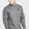 SikSilk Core- Sweater - Dark Grey Mrl -Outlet SikSilk Winkel 3838550dcfb44b65ab47d503cf078aa3