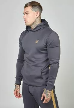 SikSilk Gold Tape Overhead Hood - Hoodie - Grey 10 SikSilk Gold Tape Overhead Hood - Hoodie - Grey -Outlet SikSilk Winkel 394c53e6f9af4b838e618436ff78357b