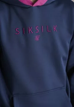 SikSilk Taped Overhead - Hoodie - Navy/Pink -Outlet SikSilk Winkel 39522c05d9804e7ebc790d0d1c474616