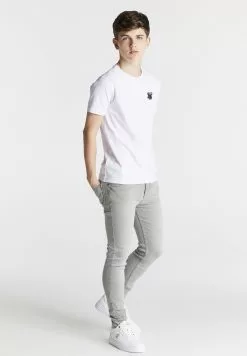SikSilk Short Sleeve Tee - T-Shirt Basic - White -Outlet SikSilk Winkel 3afd0b2dfc0143e1bd5909a5760549d2