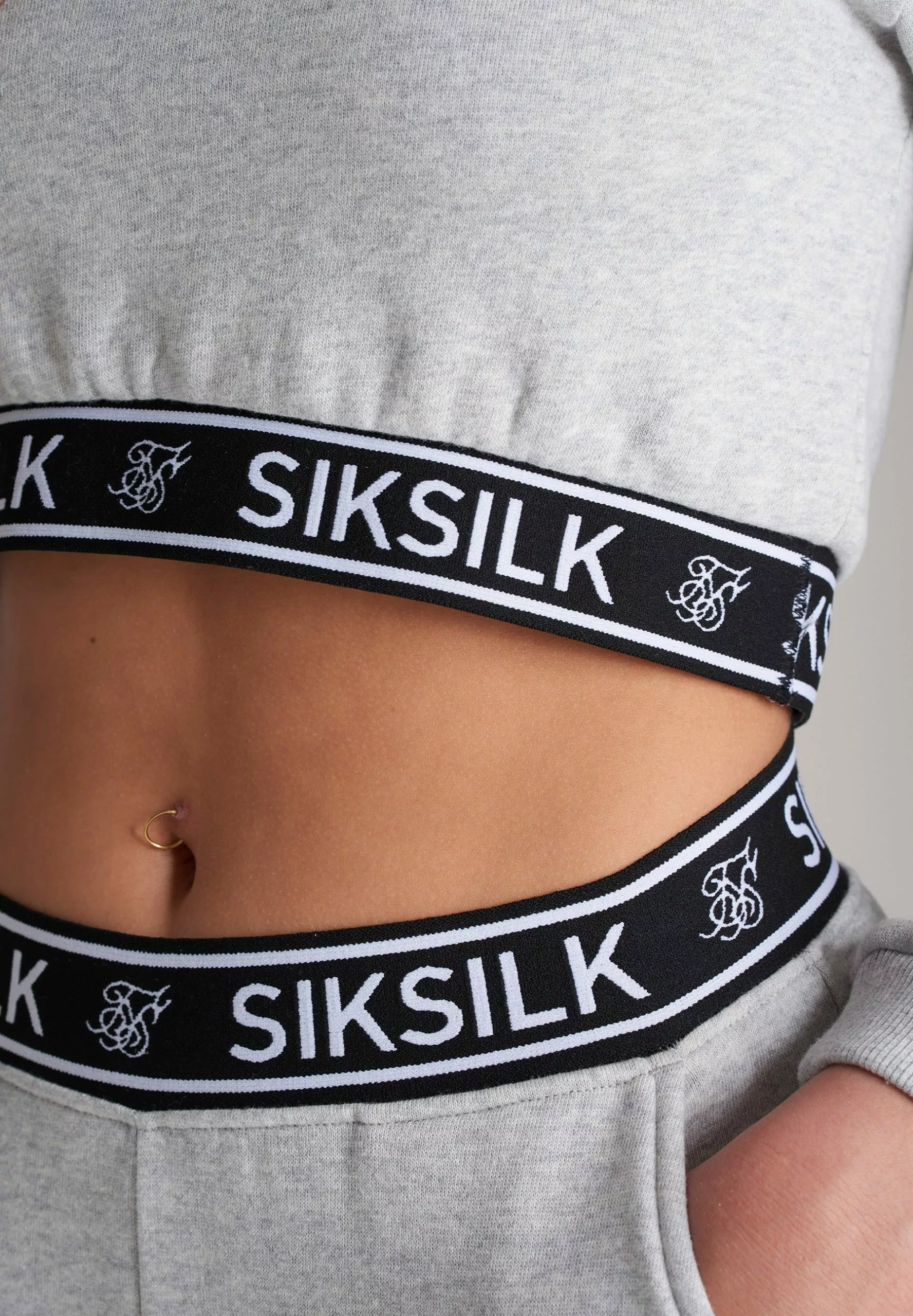 SikSilk Sweater - Grey Marl 7 SikSilk Sweater - Grey Marl - Afbeelding 5