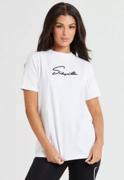 Siksilk- T-Shirt Basic - White