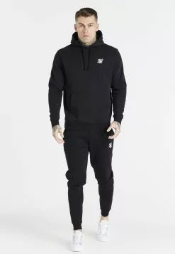 SikSilk Extended Core Overhead Hoodie - Sweater - Black -Outlet SikSilk Winkel 40938fe184374baf9e3053a5b85c8e6d