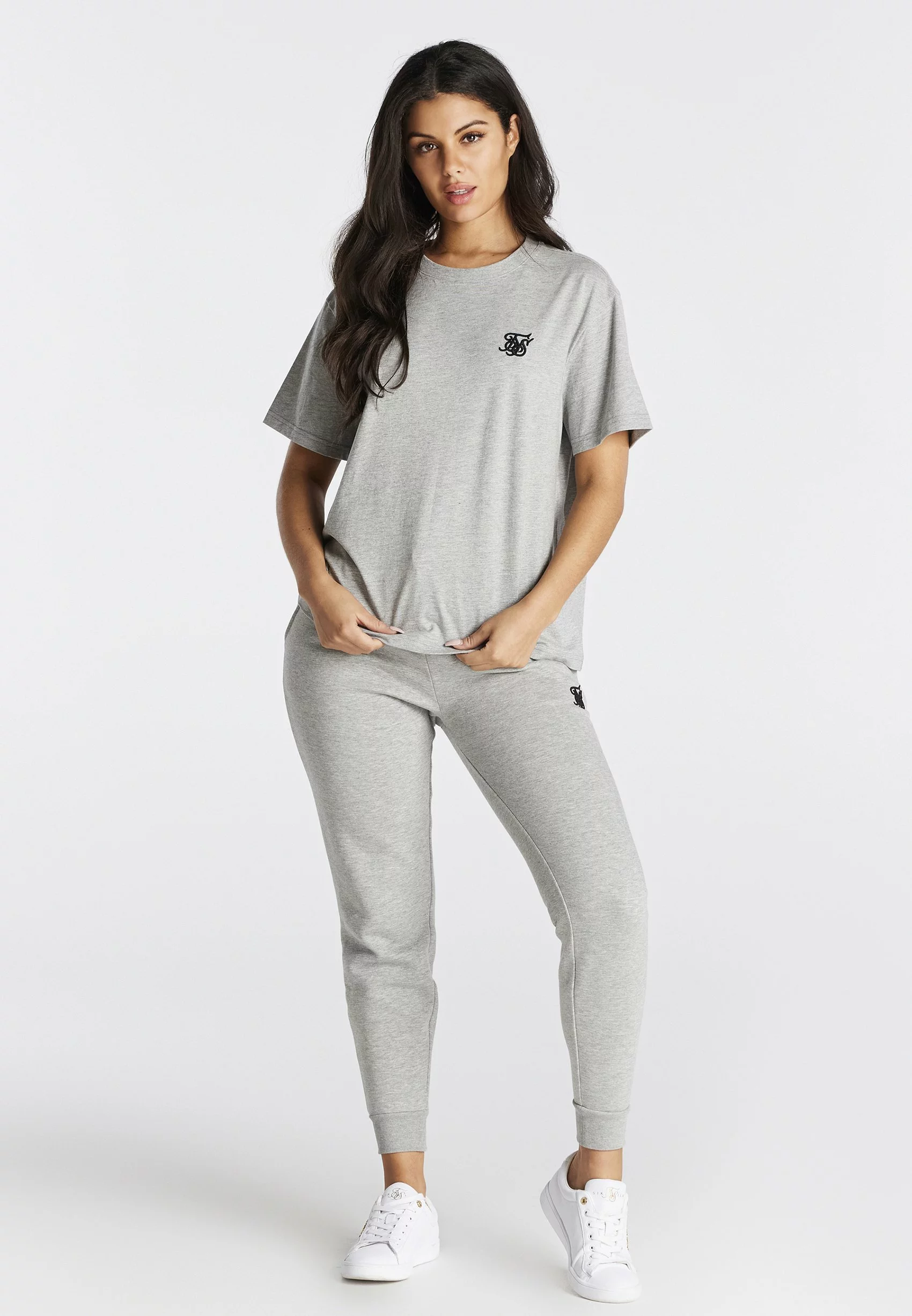 SikSilk T-Shirt Print - Grey Marl 4 SikSilk T-Shirt Print - Grey Marl - Afbeelding 2