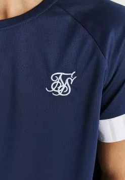 SikSilk Dynamic Tech Tee - T-Shirt Print - Navy -Outlet SikSilk Winkel 468c9fea7c8441f383a2e213d18b92b4