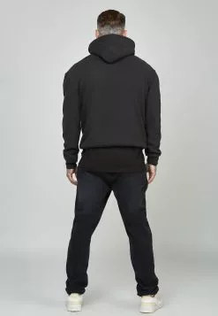 SikSilk Front Branded - Hoodie - Black -Outlet SikSilk Winkel 4a1ff41bc0ea4f16991f927e41bb31b3