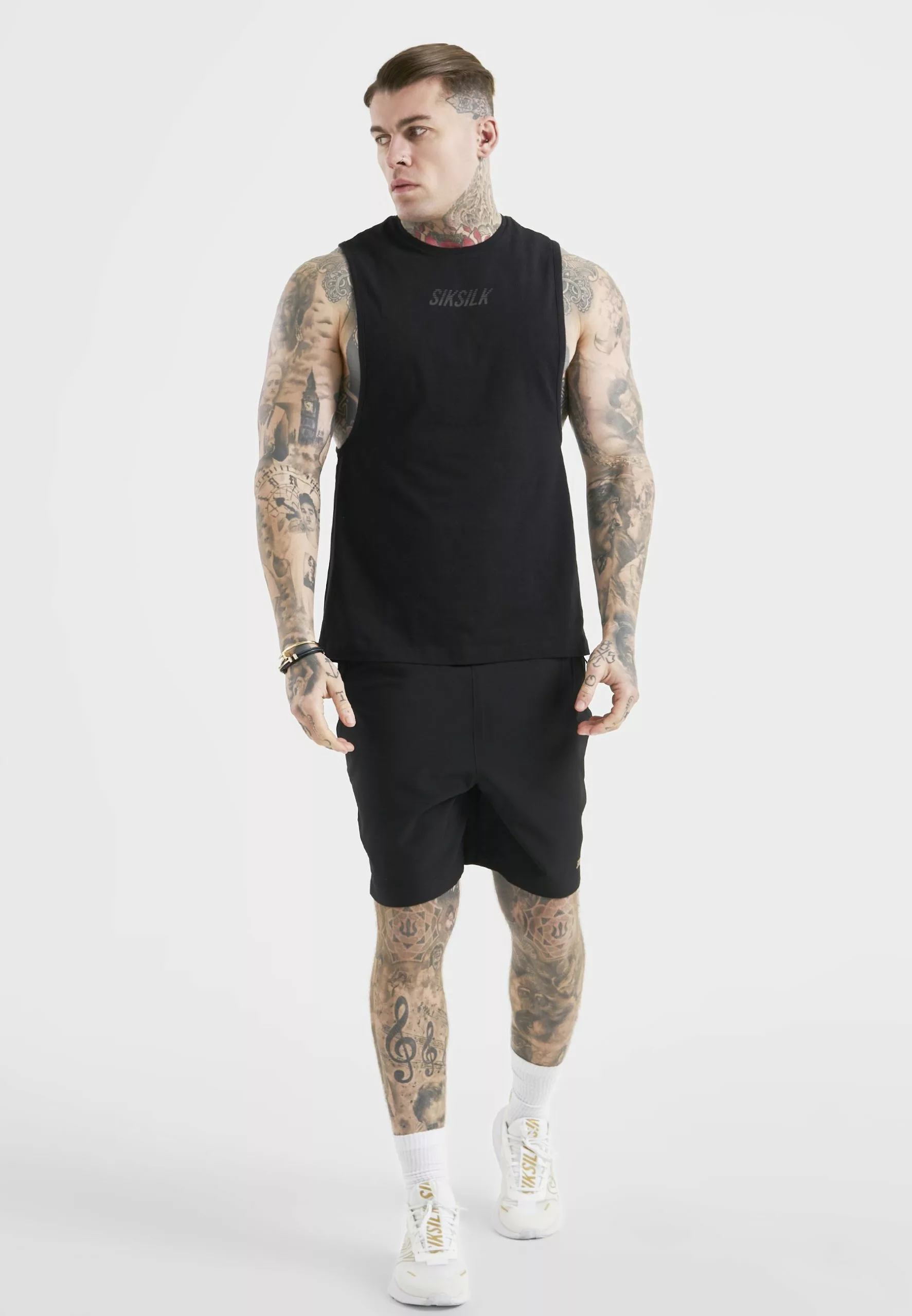 SikSilk Tank - Top - Black 3 SikSilk Tank - Top - Black
