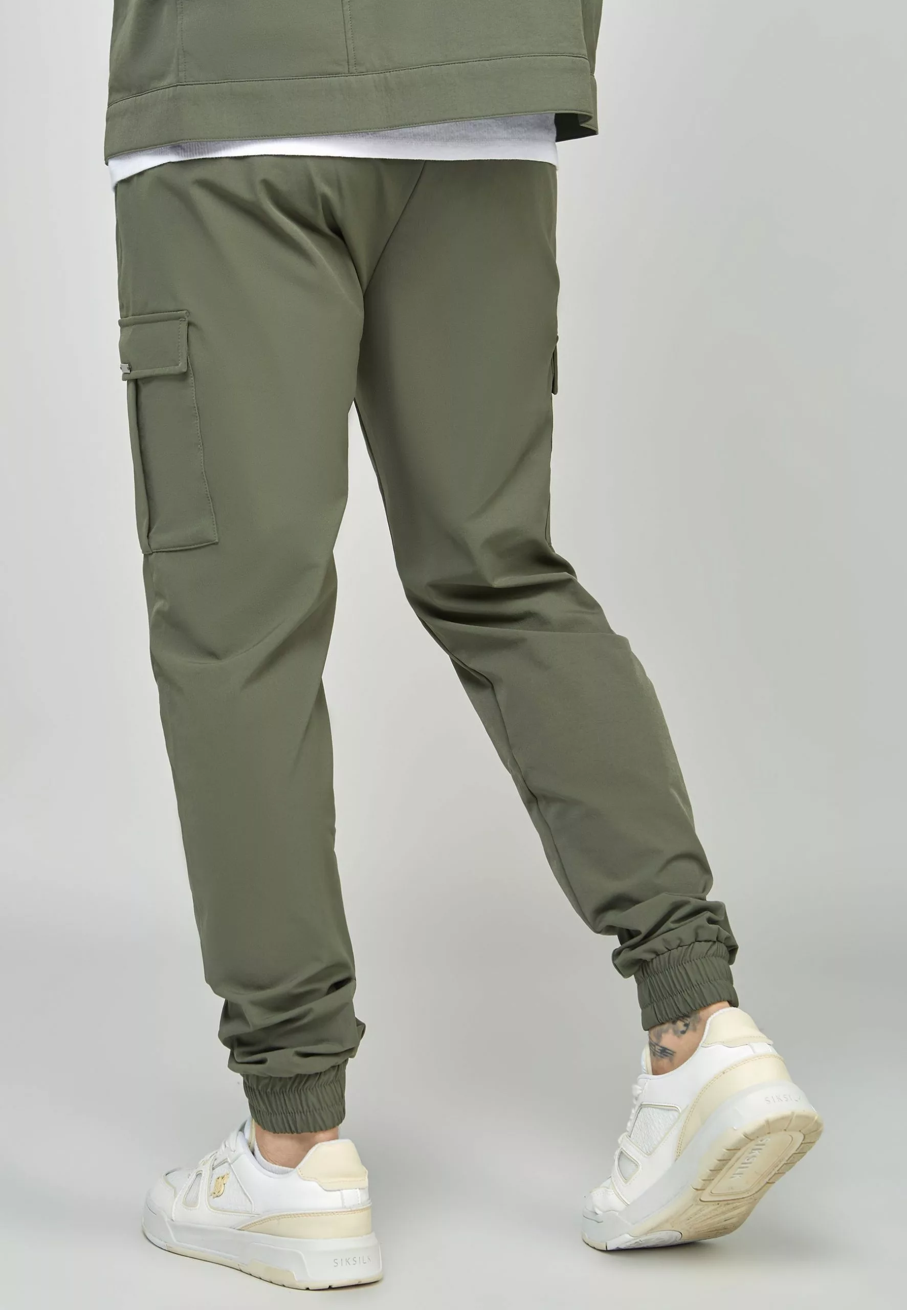 SikSilk Cargobroek - Khaki 4 SikSilk Cargobroek - Khaki - Afbeelding 2