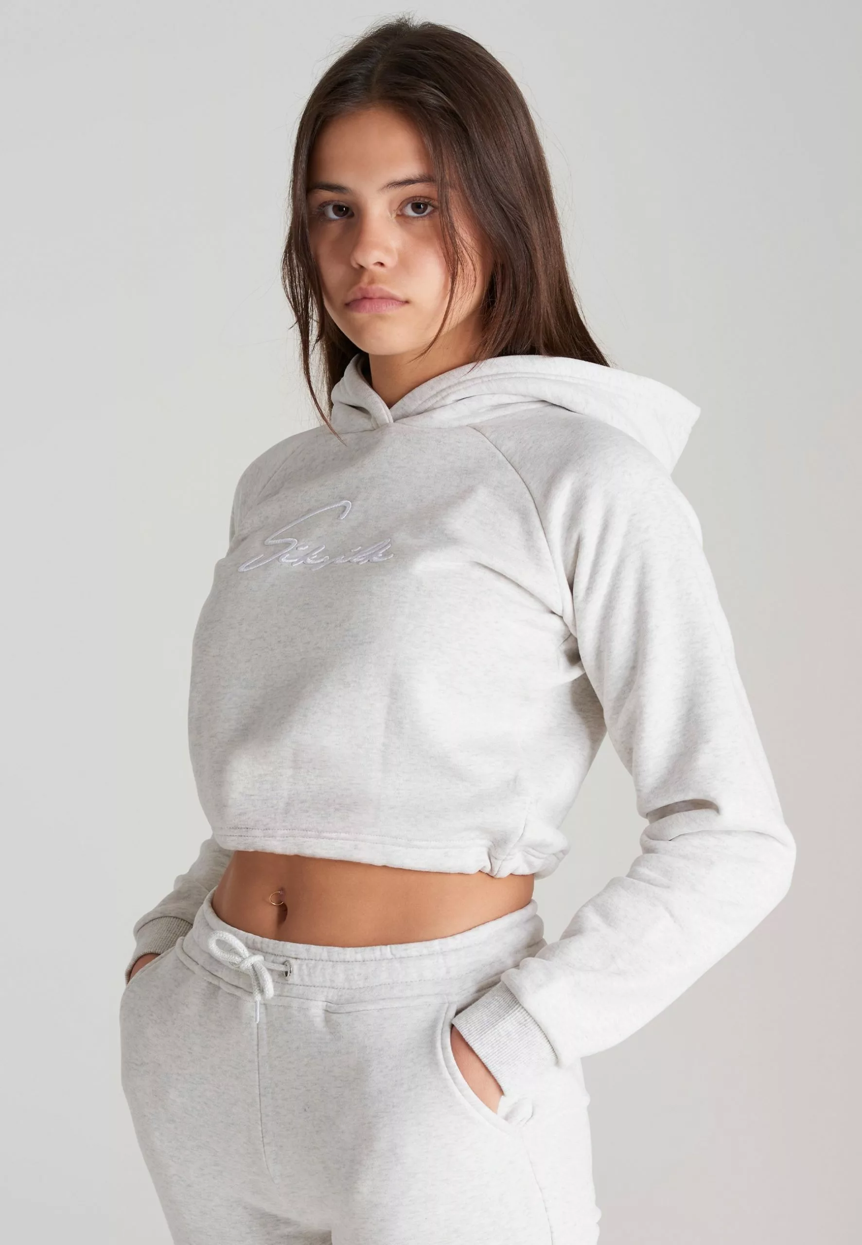 SikSilk Hoodie - Grey Marl 4 SikSilk Hoodie - Grey Marl - Afbeelding 2