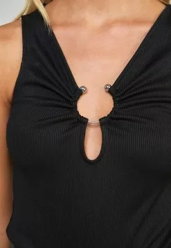 SikSilk Ruched Bodysuit - Top - Black 8 SikSilk Ruched Bodysuit - Top - Black -Outlet SikSilk Winkel 5040aa49ae474d4b863eca2a16782346