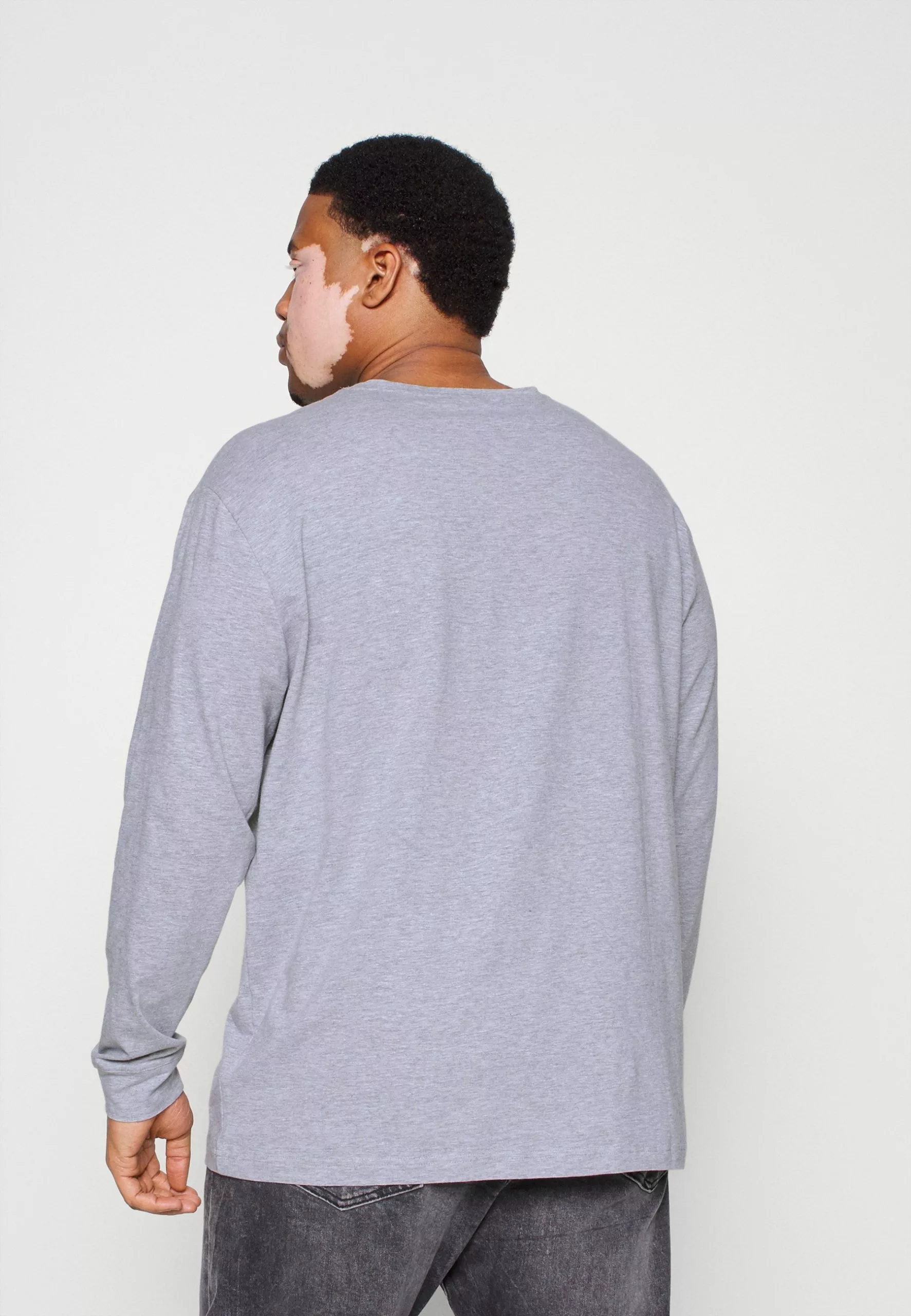 SikSilk Extended Gym Tee - Longsleeve - Grey Marl 5 SikSilk Extended Gym Tee - Longsleeve - Grey Marl - Afbeelding 3