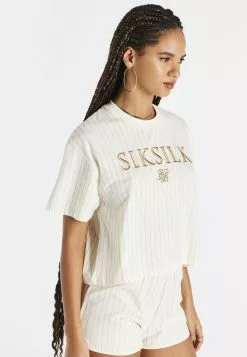 SikSilk Luxe Basketball- T-Shirt Print - Ecru/Gold 10 SikSilk Luxe Basketball- T-Shirt Print - Ecru/Gold -Outlet SikSilk Winkel 514879bcea084d23882daab6eac7bf11