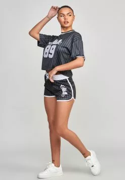 SikSilk Cropped - T-Shirt Print - Anthracite -Outlet SikSilk Winkel 5251ee08537a435ea85d17deefc0f331