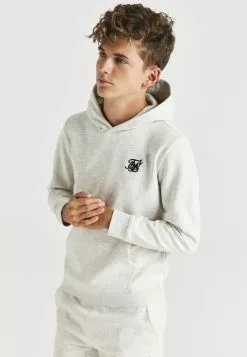 SikSilk Overhead- Hoodie - Snow Marl