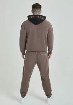 SikSilk Hoodie - Washed Brown -Outlet SikSilk Winkel 53f23c6ff7fc4739b14868763b496b82