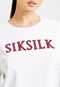 SikSilk Boxy Fit Rhinestone - T-Shirt Print - White 11 SikSilk Boxy Fit Rhinestone - T-Shirt Print - White -Outlet SikSilk Winkel 5489e9682d7a4dc9a17fabaae84eaa33