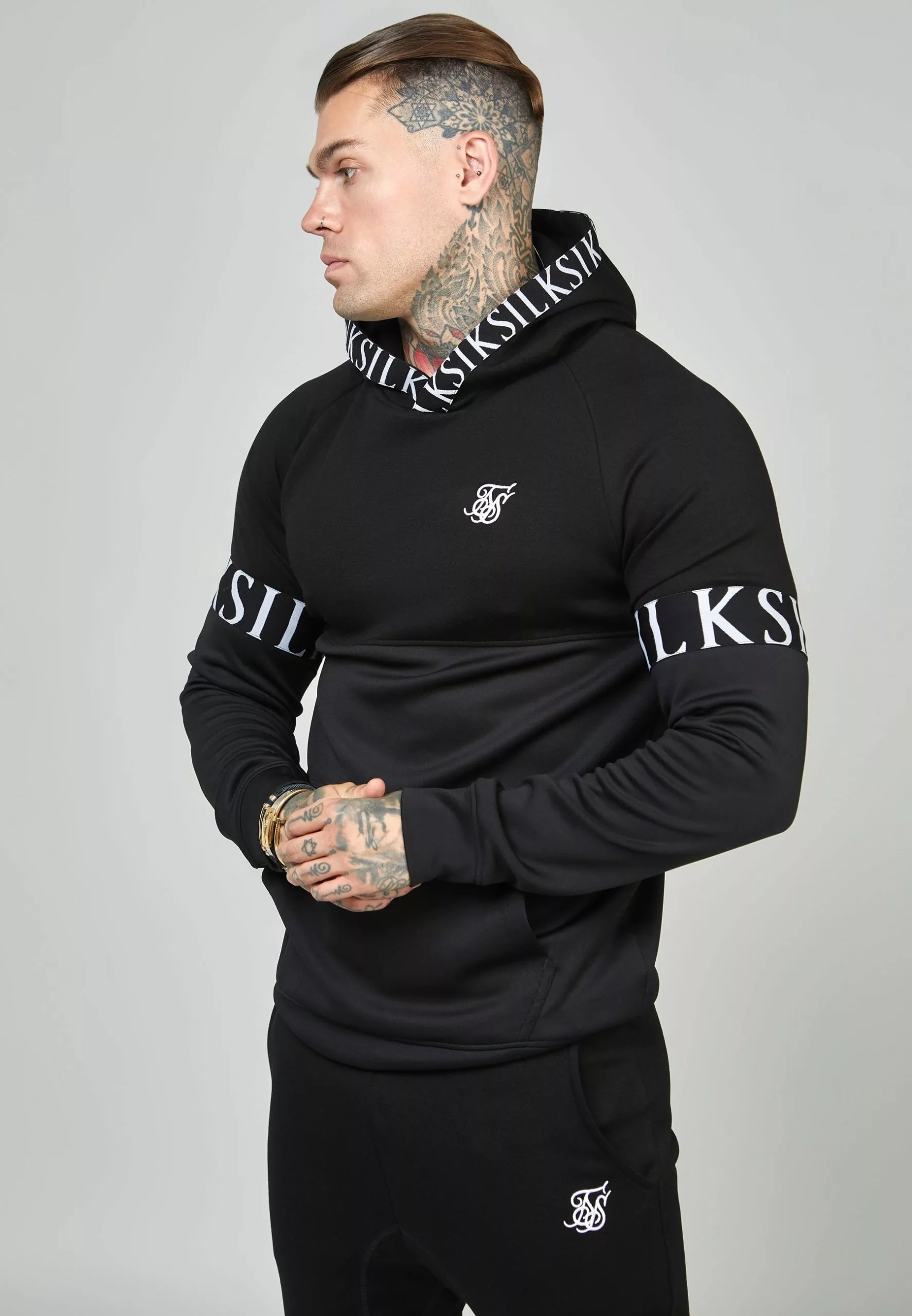 SikSilk Dynamic Overhead Hoodie - Hoodie - Black 7 SikSilk Dynamic Overhead Hoodie - Hoodie - Black - Afbeelding 5