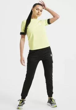 SikSilk Taped - T-Shirt Print - Yellow -Outlet SikSilk Winkel 56a7d187166d45b28e4fab8d556c5517