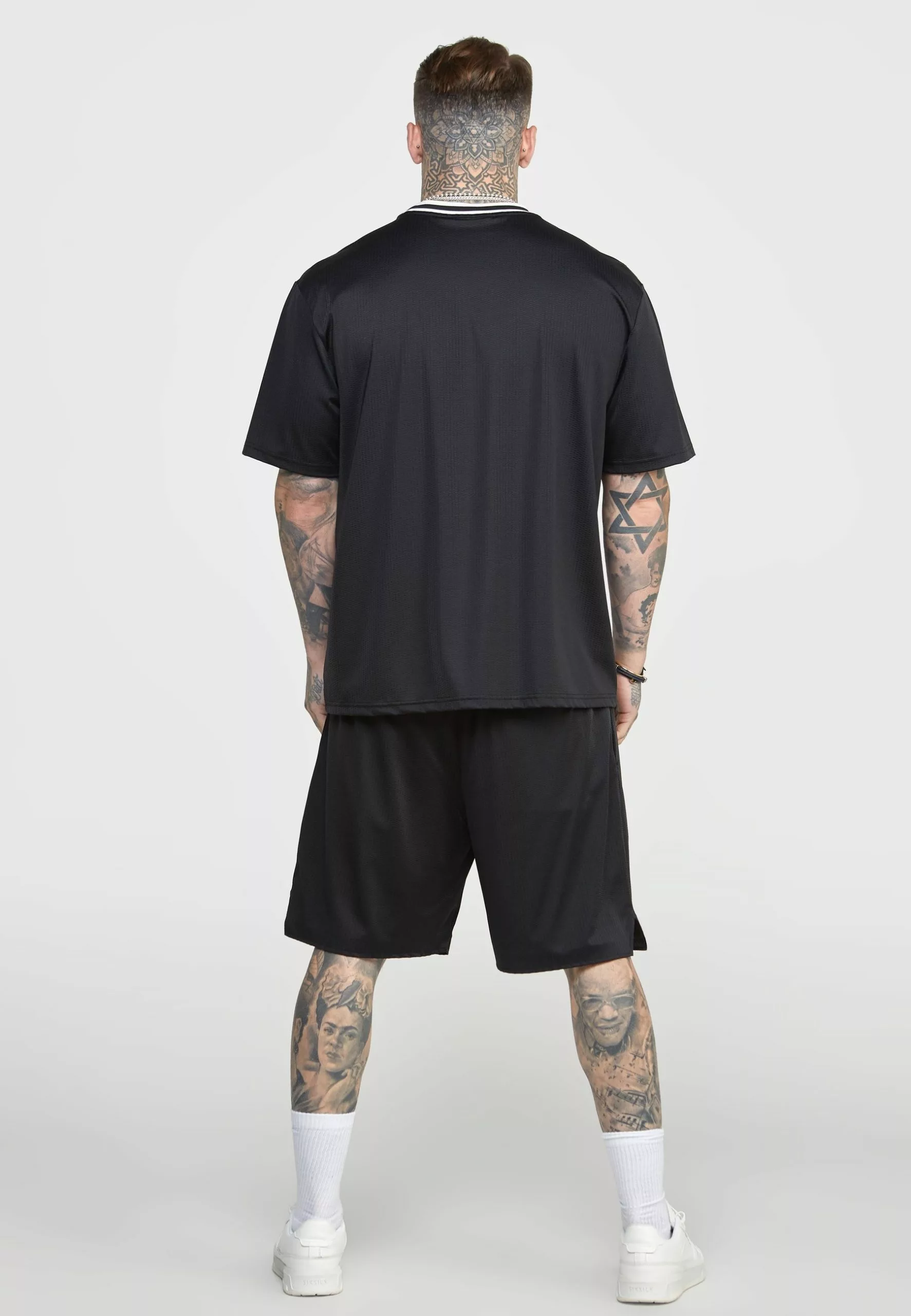 SikSilk Mesh Drop - T-Shirt Print - Black 5 SikSilk Mesh Drop - T-Shirt Print - Black - Afbeelding 3