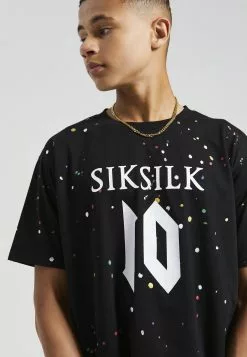 SikSilk T-Shirt Print - Black 11 SikSilk T-Shirt Print - Black -Outlet SikSilk Winkel 58eafe25b8f648e09dcc3f6645b1e5f1