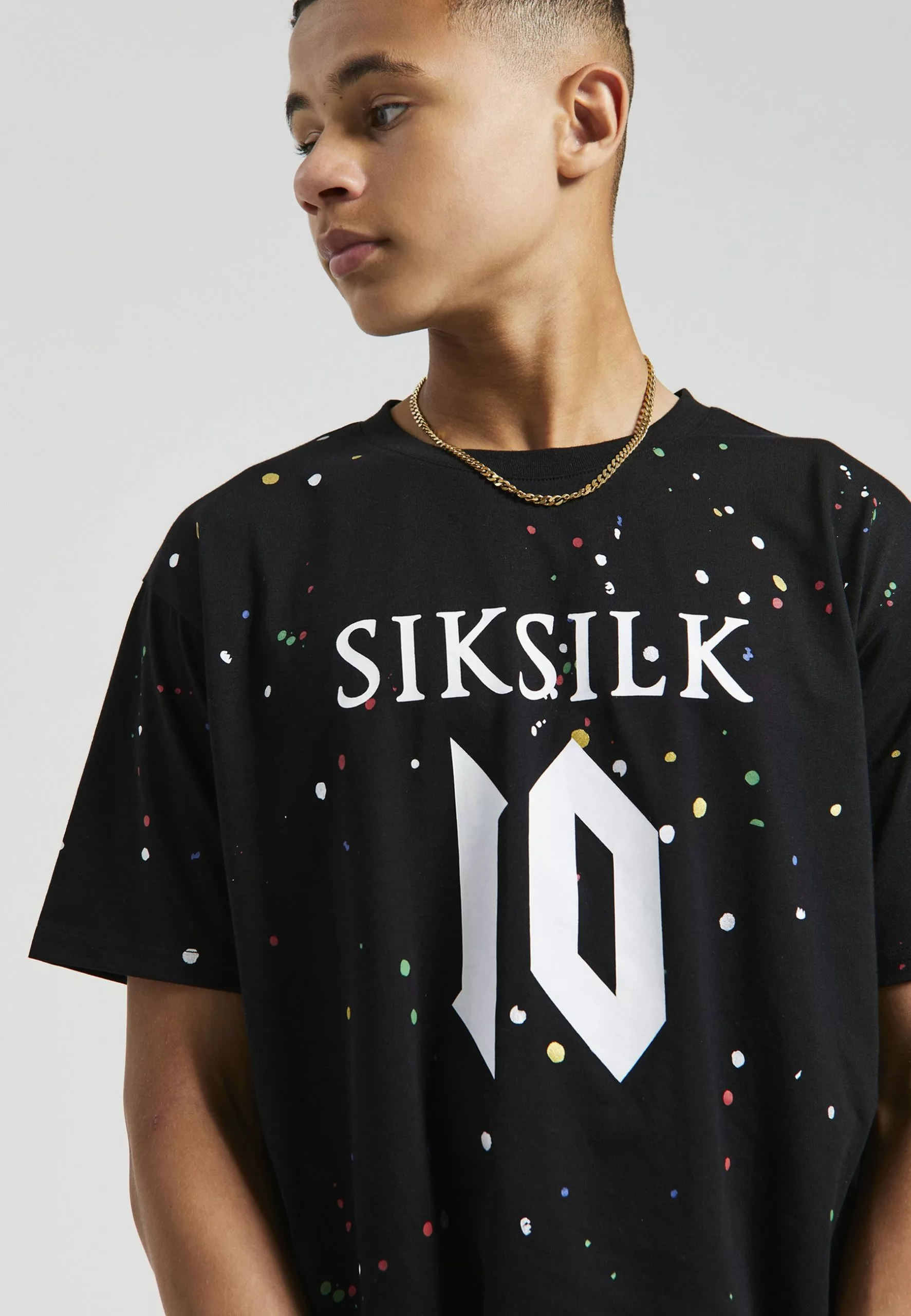 SikSilk T-Shirt Print - Black 7 SikSilk T-Shirt Print - Black - Afbeelding 5