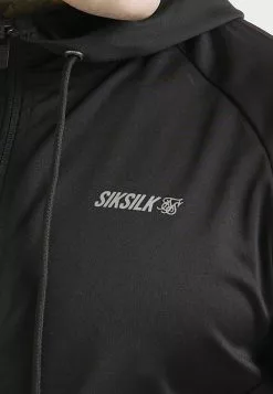 SikSilk Zonal- Sweater Met Rits - Black -Outlet SikSilk Winkel 5c1b1bb183194324b16555ee45e037db