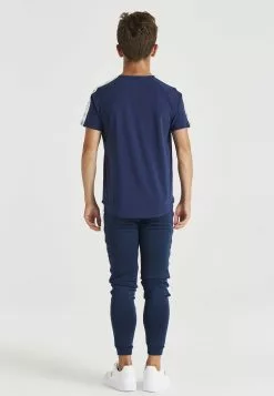 SikSilk Rainbow Raglan Tee - T-Shirt Print - Navy -Outlet SikSilk Winkel 60ceafc921df42fba3498b30c9c66092