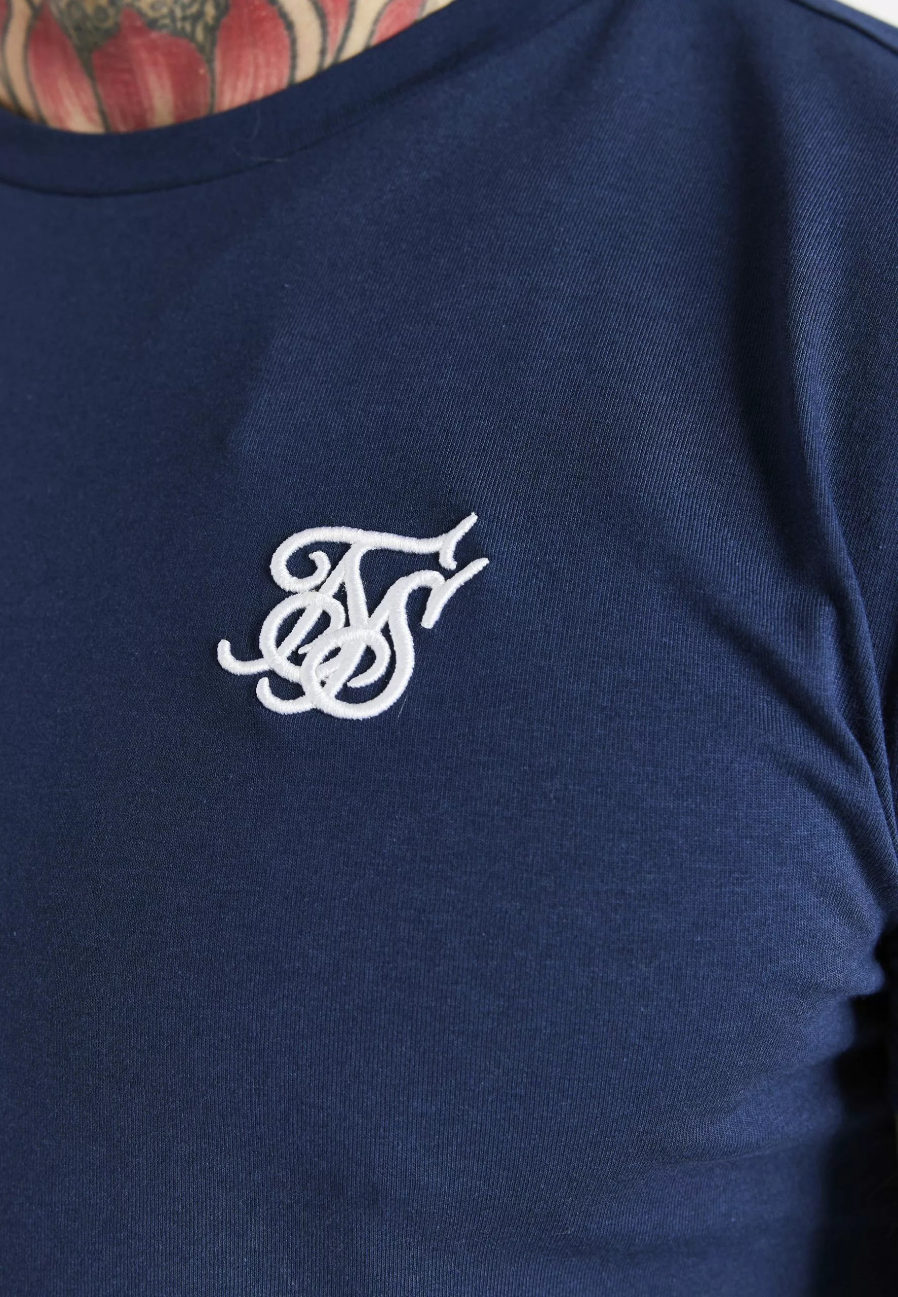 SikSilk Gym Tee - T-Shirt Basic - Navy 7 SikSilk Gym Tee - T-Shirt Basic - Navy - Afbeelding 5