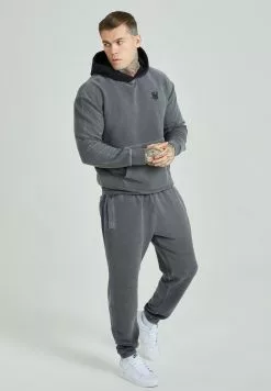 SikSilk Heavyweight Loopback - Hoodie - Washed Grey