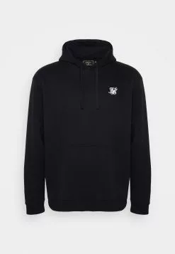 SikSilk Extended Core Overhead Hoodie - Sweater - Black -Outlet SikSilk Winkel 6434c0eba2594ce7a2577d42660780f4