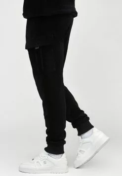 SikSilk Corduroy Cargo Jogger - Trainingsbroek - Black -Outlet SikSilk Winkel 650243a07d1a4b89bbdb6ae1408fc92e