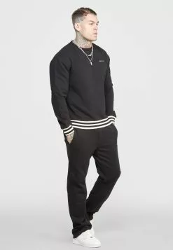 SikSilk Back Logo - Sweater - Black -Outlet SikSilk Winkel 669c77125f004e18aa82f6c68a532dcc