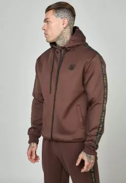 SikSilk Gold Tape Through - Sweater Met Rits - Brown -Outlet SikSilk Winkel 68c32c13e1d94be2bf3c979a6fc16bda