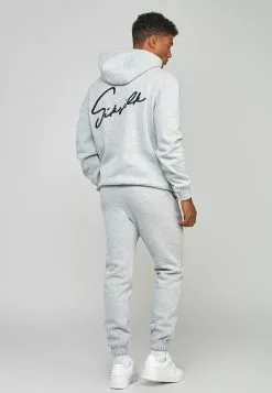 SikSilk Script Embroidery- Hoodie - Grey Marl 11 SikSilk Script Embroidery- Hoodie - Grey Marl -Outlet SikSilk Winkel 68ee5bf78a36479cb4371f35acceb5ef
