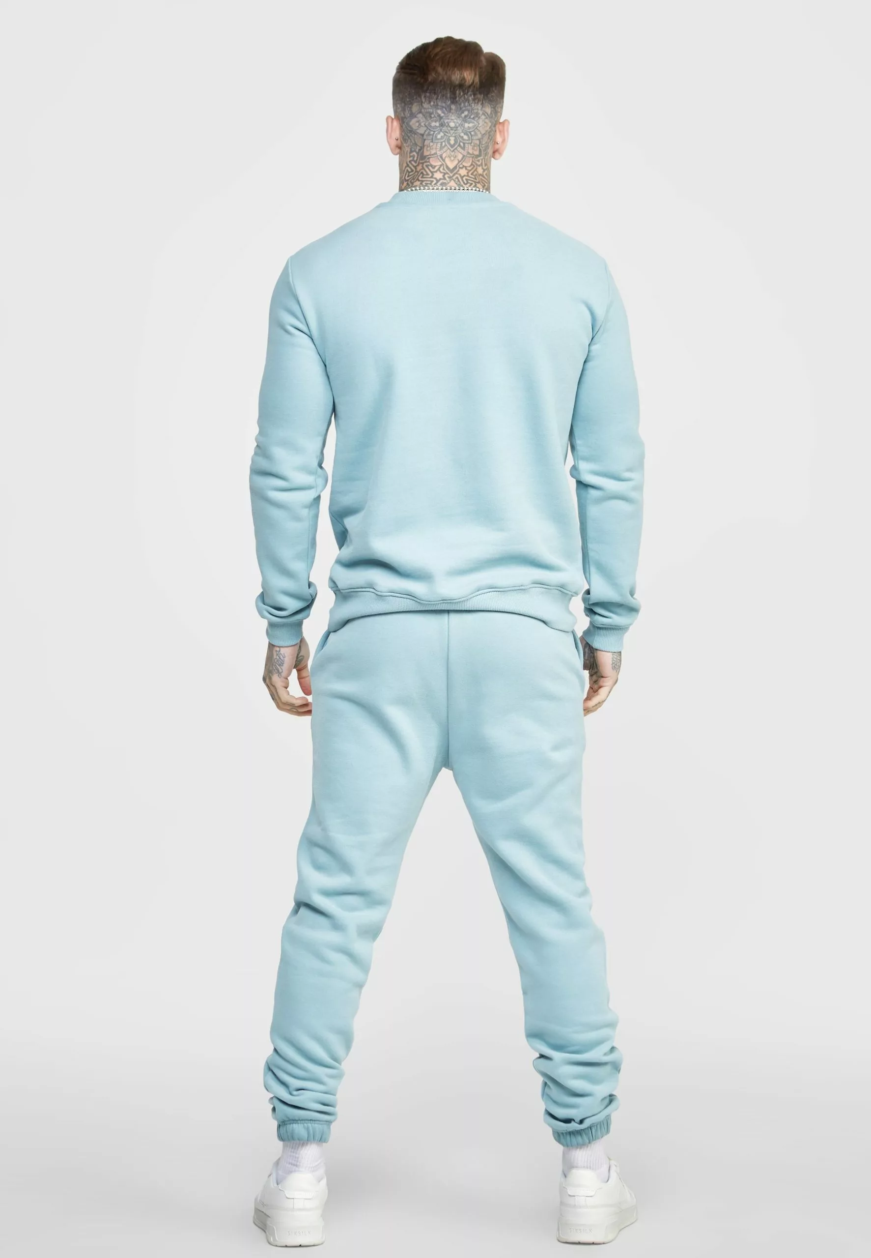 SikSilk Script Embroidery- Sweater - Blue 5 SikSilk Script Embroidery- Sweater - Blue - Afbeelding 3