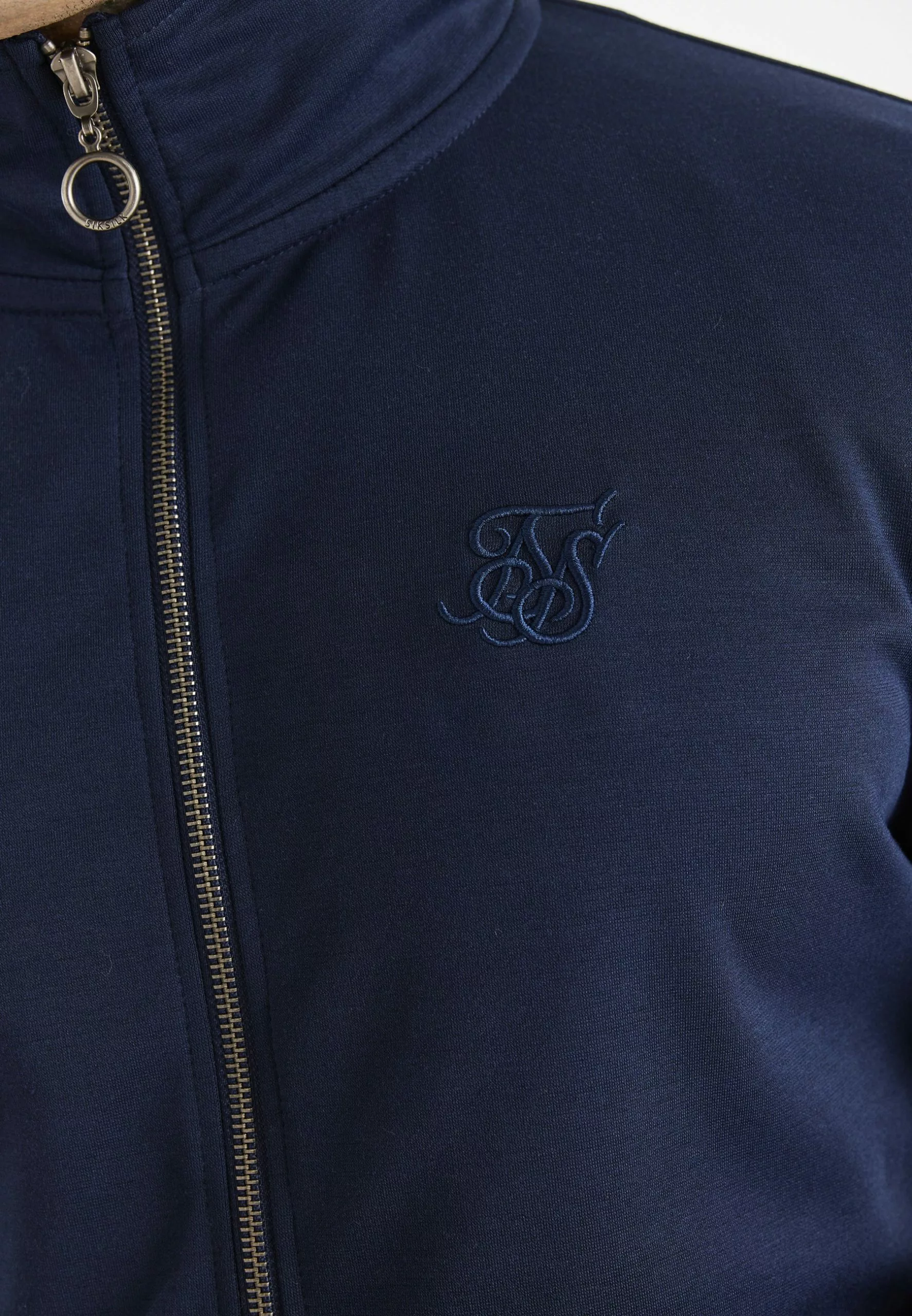 SikSilk Elevate Funnel Neck Zip Through - Sweater Met Rits - Navy 7 SikSilk Elevate Funnel Neck Zip Through - Sweater Met Rits - Navy - Afbeelding 5