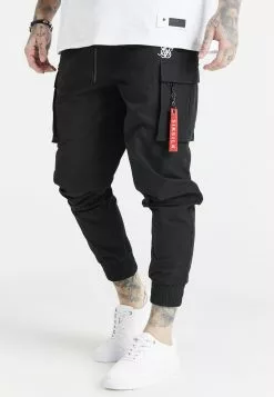 Siksilk Essential Flight Cargo - Cargobroek - Black