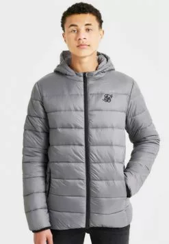 SikSilk Reversible Bubble - Winterjas - GreySilver