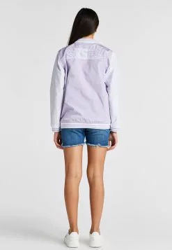 SikSilk Varsity - Bomberjacks - Purple/White -Outlet SikSilk Winkel 722dab6a024d4e0ca2aed0a7e511b005