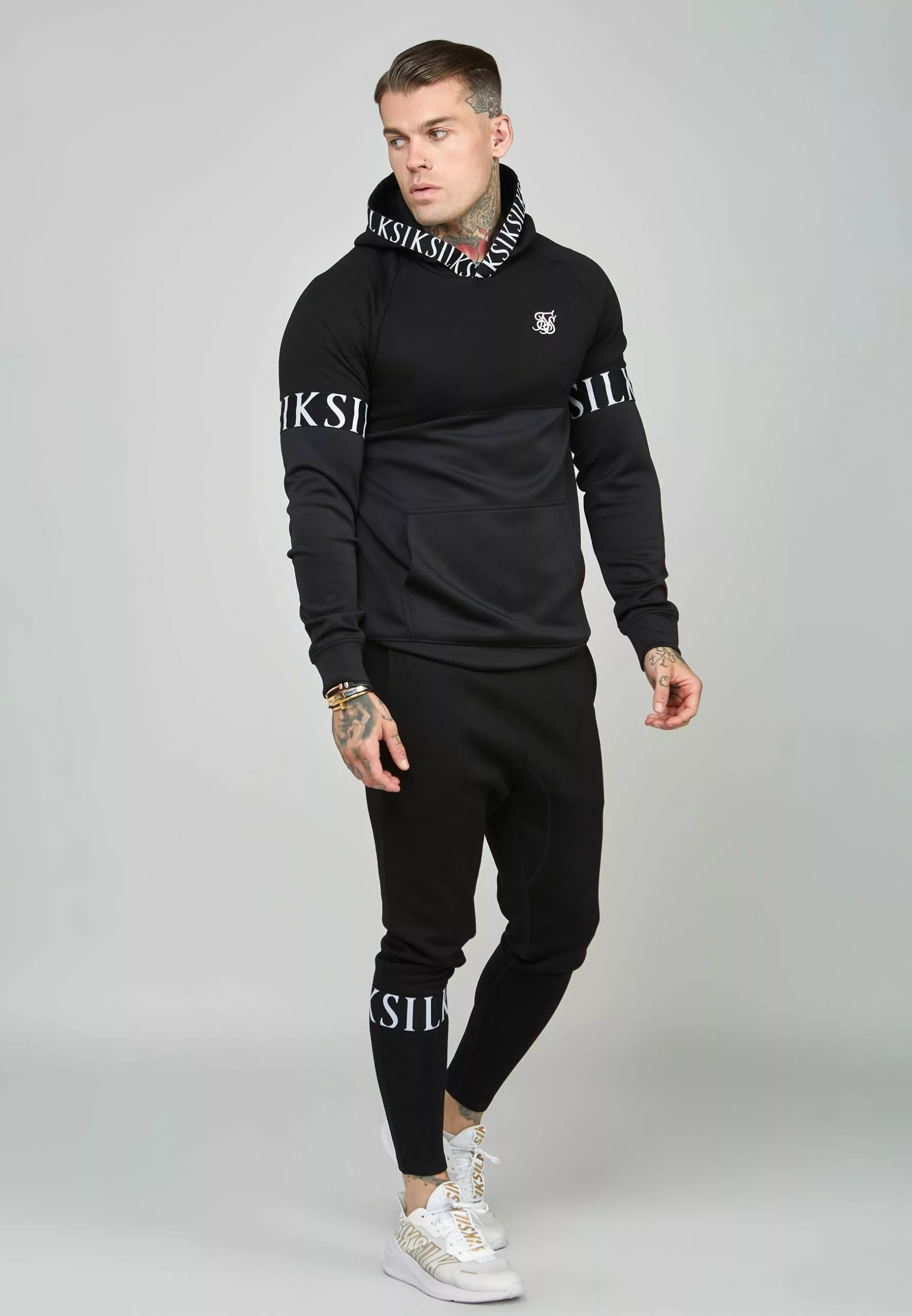 SikSilk Dynamic Overhead Hoodie - Hoodie - Black 4 SikSilk Dynamic Overhead Hoodie - Hoodie - Black - Afbeelding 2