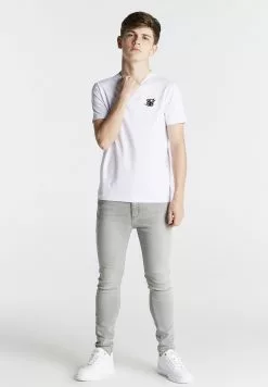 SikSilk Short Sleeve Tee - T-Shirt Basic - White