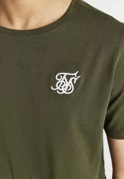 SikSilk Short Sleeve- T-Shirt Print - Green -Outlet SikSilk Winkel 755104019ff244fc98d60b5b5026c3b0