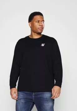 SikSilk Extended Gym Tee - Longsleeve - Black