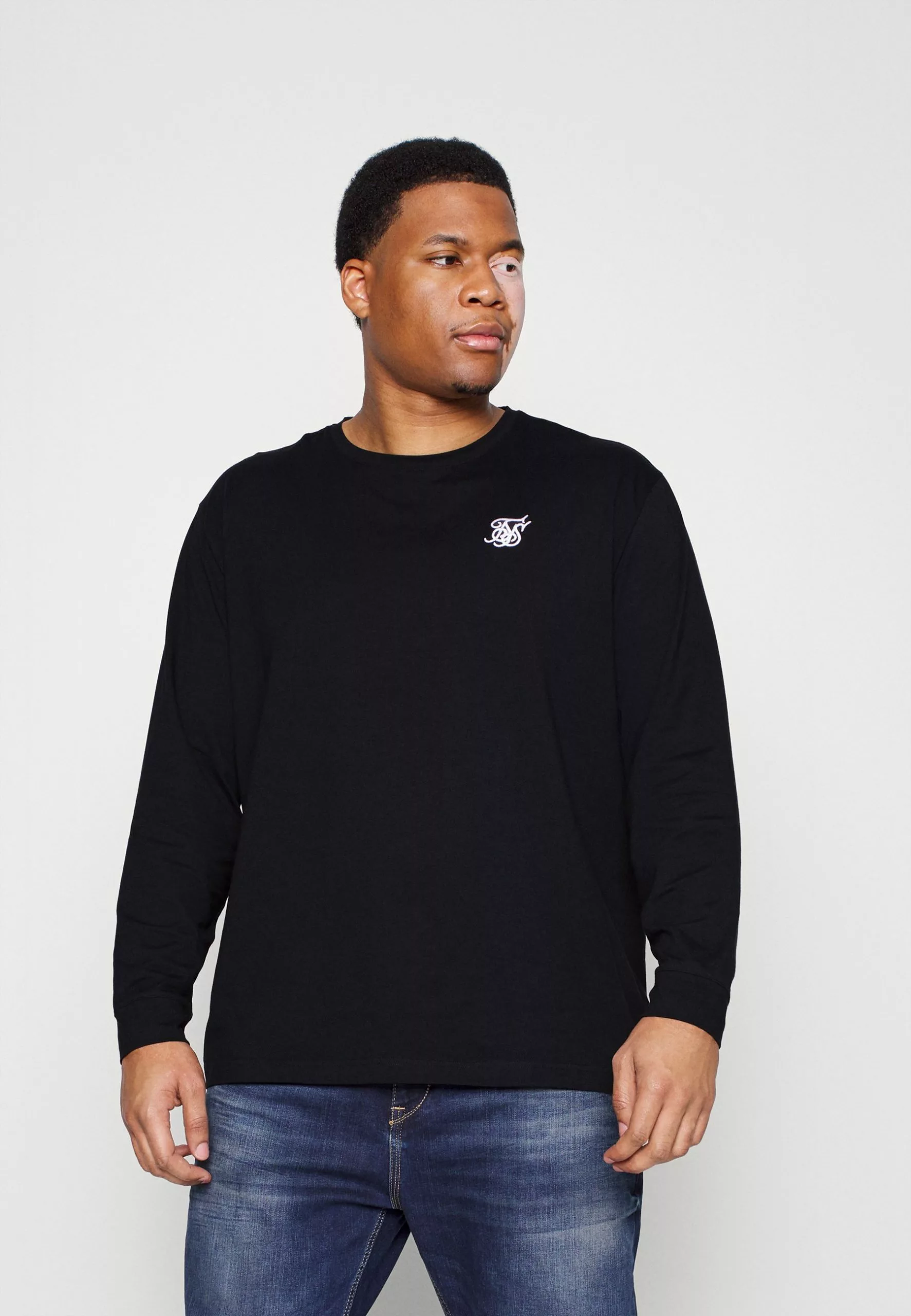 SikSilk Extended Gym Tee - Longsleeve - Black 3 SikSilk Extended Gym Tee - Longsleeve - Black