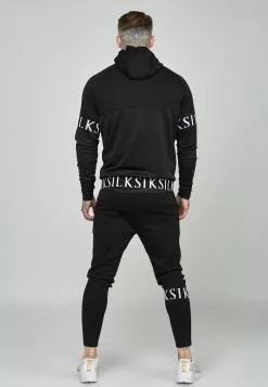 SikSilk Dynmic Zip Through Hoodie - Sweater Met Rits - Black -Outlet SikSilk Winkel 783984a628c4439bb16d4c343c6f59cd