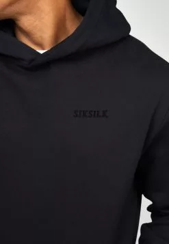 SikSilk Rhinestone Logo Oversized Hoodie - Hoodie - Black -Outlet SikSilk Winkel 78800668a3094e9793f69c7aee7ce54c