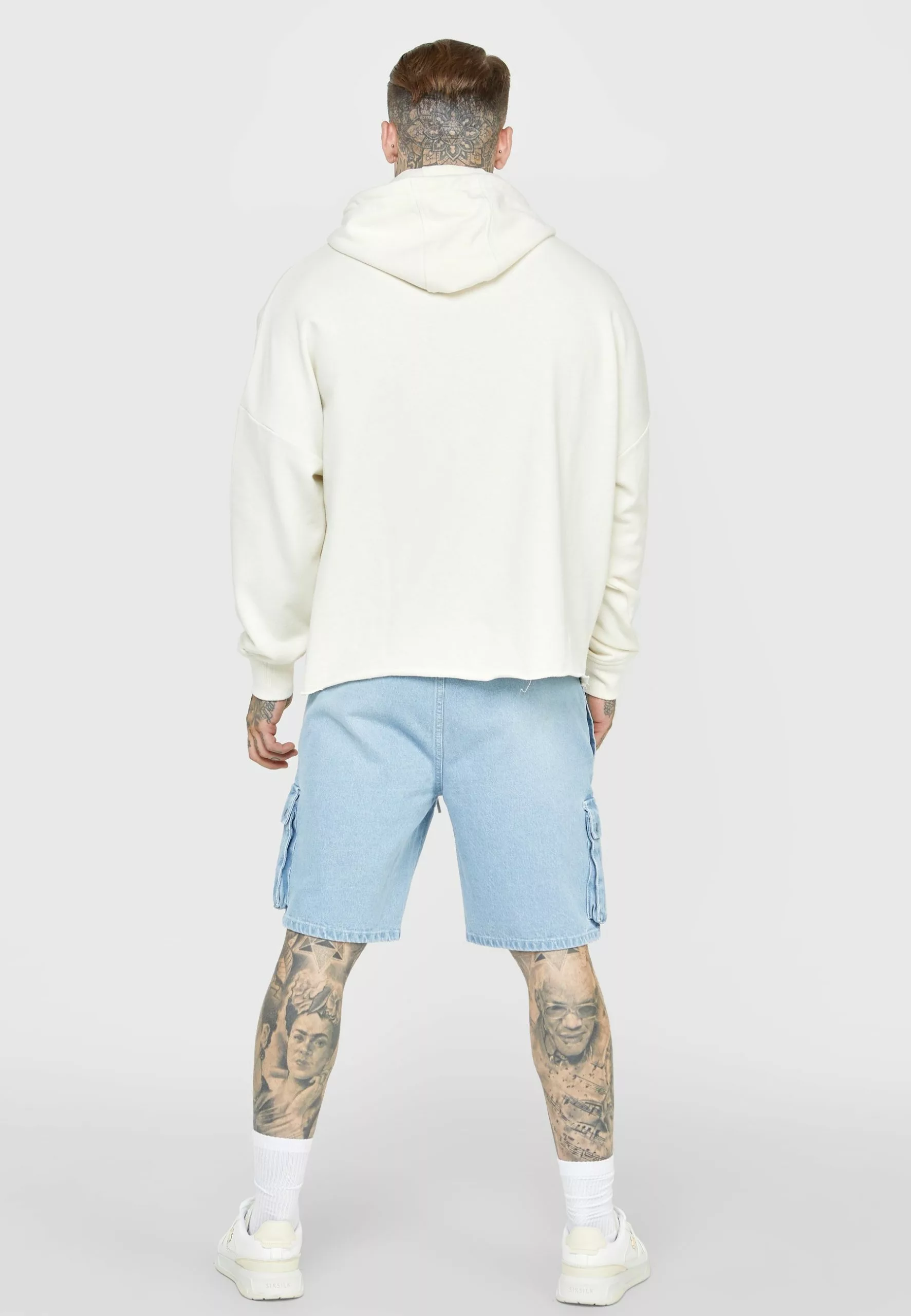 SikSilk Oversized - Hoodie - Ecru 5 SikSilk Oversized - Hoodie - Ecru - Afbeelding 3