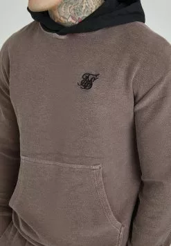 SikSilk Hoodie - Washed Brown -Outlet SikSilk Winkel 78fc384e1f564edba24438c95e759fe8
