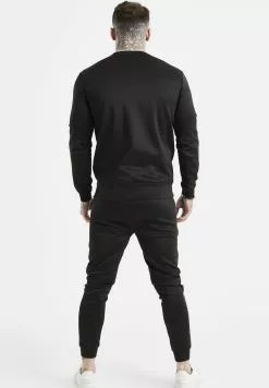 SikSilk Panelled Logo- Sweater - Black -Outlet SikSilk Winkel 79dd9e5591a7496dab2dc27354c2cc01